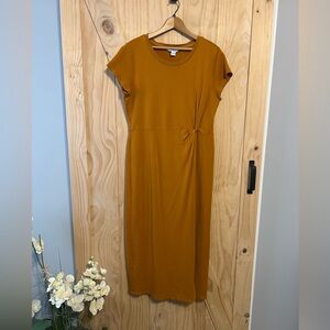 Liz Claiborne Mustard Midi Dress
